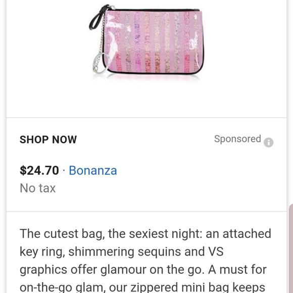 NWT Victoria's Secret 6" Clutch - Picture 5 of 6